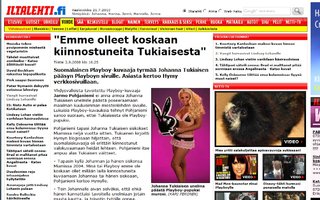 "Emme olleet koskaan kiinnostuneita Tukiaisesta" | Suomalainen Playboy-kuvaaja tyrmää Johanna Tukiaisen pääsyn Playboyn sivuille.
No olipa yllättävää.