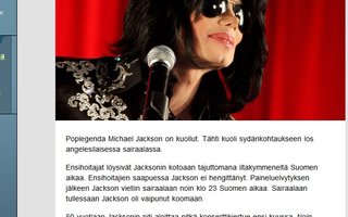 Michael Jackson on kuollut | :O