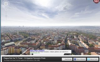 Valokuva ja maailman suurin resoluutio | 360Cities on julkaissut kuvan Prahasta jonka resoluutio ylittää huikeat 18 gigapikseliä. Yhdistämällä 600 yksittäistä valokuvaa saadaan aikaan 360-asteen valokuva jossa on maailman suurin resoluutio, tarkemmin sanottuna 192000 x 96000 pikseliä, eli 18,4 m