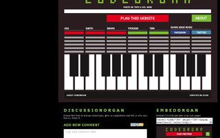 Codeorgan | Muuta nettisivut musiikiksi