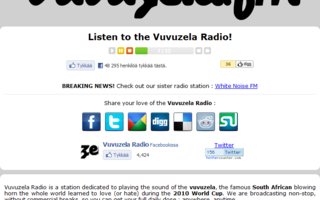 Vuvuzela radio | Kuuntele vuvuzelan ihanaa sointua non stoppina