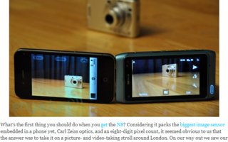 Nokia N8 vs. iPhone 4 | Kameravertailu.