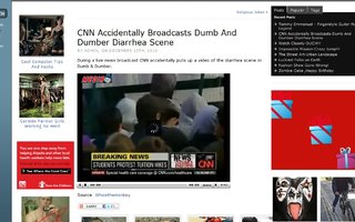 CNN Accidentally Broadcasts Dumb And Dumber Diarrhea Scene | Is it accidentally?