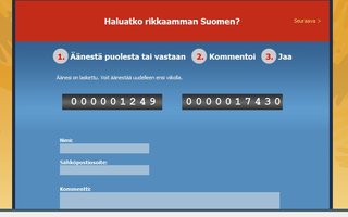Haluatko rikkaamman Suomen? | Äänestys vapaa, puolesta tai vastaan.