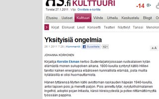 Yksityisiä ongelmi. | Tästä HS:n kolumnista löytyy jokaiselle mietittävää.