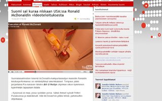 Suomi sai kuraa niskaan USA:ssa Ronald McDonaldin videoteloituksesta | Jenkki idiootit.