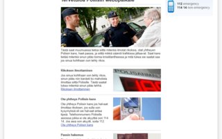 Ruotsin poliisin sivut Meänkielellä | Tästä saat muumuassa tietoa siittä mitenkä ilmotat rikoksia, otat yhtheyen Poliisin kans, haet passia, ja siittä mikkä säänöt trafiikissa jällaavat.