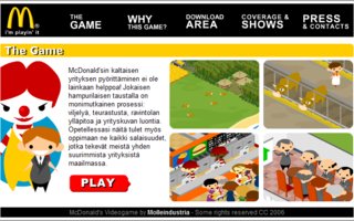 McDonald's videogame | Perusta oma Mäkkäri ja pistä se tuottamaan voittoa. Epärehellisiä keinoja saa (ja pitää) käyttää kovassa bisnesmaailmassa.