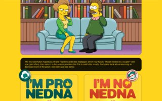 Nedna | Vaikuta Simpsonien historiaan! Äänestä pysyvätkö Ned ja Edna yhdessä! 