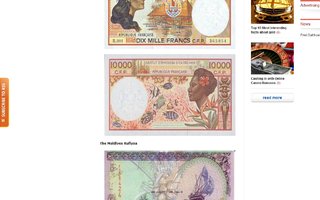 Money from around the world | Did you ever wonder how money from French Polynesia look? Did you ever wonder how Maldives money look?