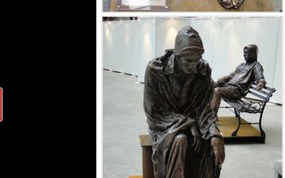 Incredible sculptures of homeless people | These amazing sculptures are of various natural sized homeless people. They are sculpted of bronze and are the work of Danish artist Jens Galschiot as part of a campaign to end homelessness. They are truly incredible.