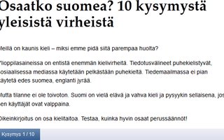 Osaatko suomea? | Suomen Kuvalehden kielitesti.