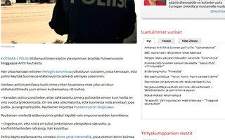 Ankaraa kritiikkiä Suomen poliisille: ”Uskomatonta” | Etälamauttimen käytön yleistyminen ärsyttää Puheenvuoron bloggaajaa Antti Rautiaista.