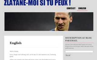 Zlatan | Zlatan.fr domain oli vapaana ja tyyppi voi antaa sen Zlatanille jos hän suostuu johonkin sivuilla mainituista asioista.