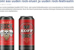 Suomi saa uuden rock-oluen ja uuden rock-festivaalin 