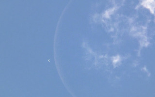 Kuu ja Venus samassa kuvassa