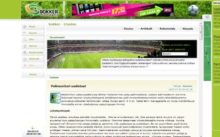 Sokker.org | Jalkapallomanagerointipeli, jossa näkee pelit flash animaatioina.