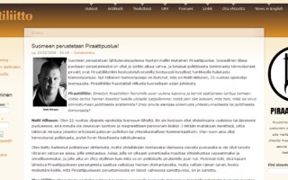 Suomeen perustetaan Piraattipuolue | Hyvä syy mennä vaaliuurnille 2011