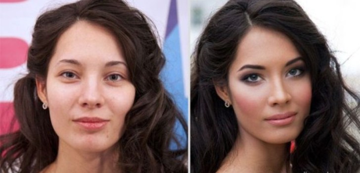 Ordinary Russian Girls Before and After Makeup | Photos of girls from Saint Petersburg, Russia before and after makeup.