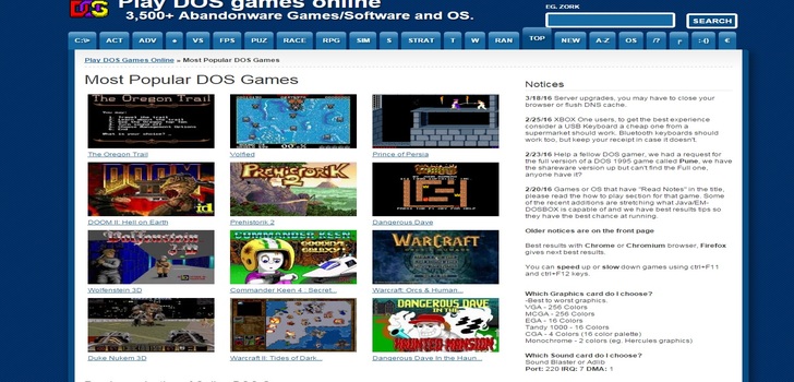 Suosituimmat DOS-pelit selaimella | Haen kontin olutta ja linnottaudun koneen ääreen.