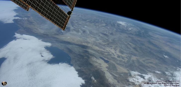 5K • Planet Earth Seen from ISS • US West Coast • Los Angeles • San Diego | 5K Laatuinen Video ISS Asemalta USA:n Länsirannikolta